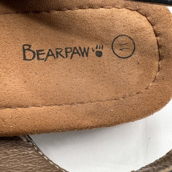 Bearpaw Meeka Women 11 Aztec Slingback Sandals Southwestern Beaded Suede Footbed - Picture 9 of 12